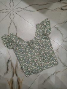 Women Floral Crop Top