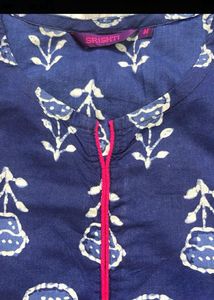 Red Embroidered Kurta