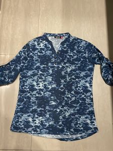 Blue Long Top