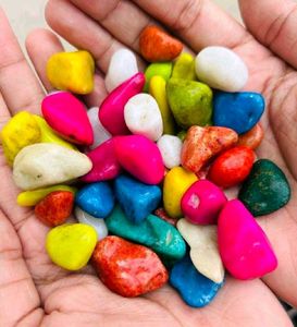 Colourful Stones For Decoration (Pebbles) Art Work