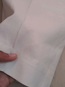 White Coloured Pants (Non Stretch)