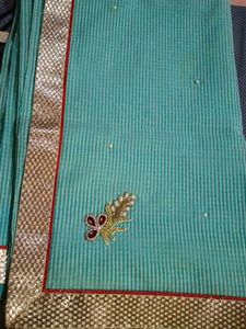 Elegant Striped Saree