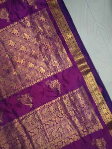 Purple Pure Kanchi Pattu Saree 💜