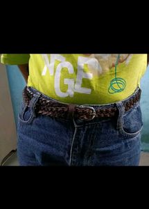 Braided Brown Belt