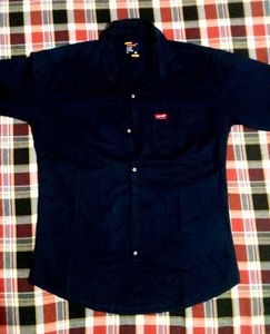Levi&#39;s Navy Blue Shirt
