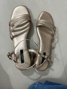 Aurelia Rose Gold Strappy Sandals