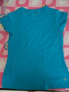 solid blue comfort lady tshirt