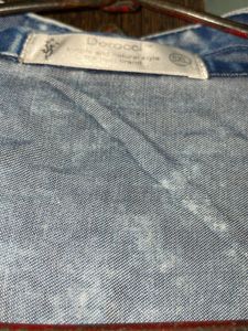 Denim Look Top 3XL