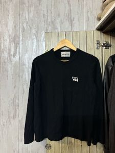 Karl Lagerfeld Black Wool Sweater