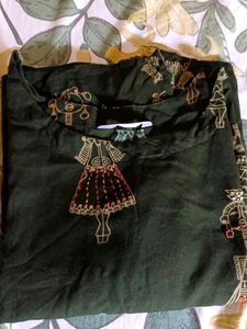 Beautiful Green Sequinned Kurta