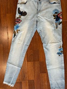 Embroidered Denim Jeans From South Africa