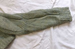 Green Knit Cropped Sweater