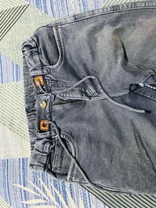Gray Denim Joggers
