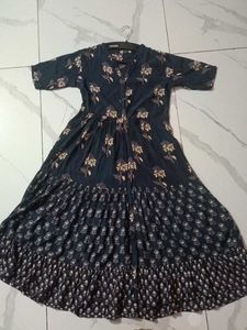 Blue Anarkali Kurti
