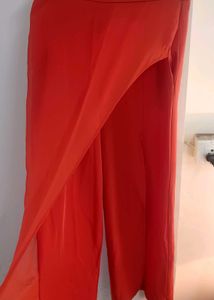Asymmetric Skirt Plazo Front Slit