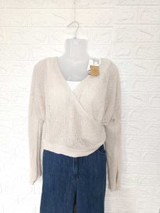 Imported Wrap Sweater
