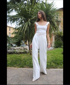 Zara White Trousers