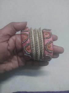 Handmade Beaded Bangles - Set of 5