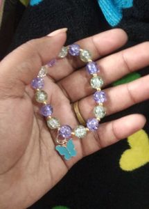 Butterfly Charm Beaded Bracelet