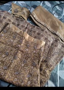 Gold Embellished Lehenga Choli Set