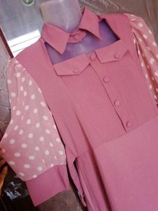 Pink Polka Dot Dress💝