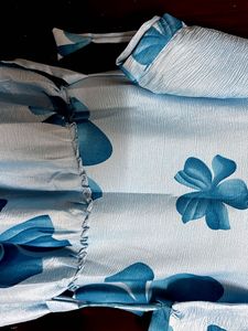 Blue Floral Summer Dress