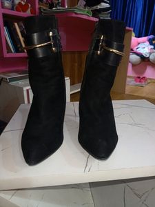 Black Suede Ankle Boots