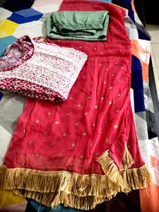 Anarkali Kurti Set With Dupatta l