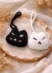 Crochet couple Cat Charms 😺