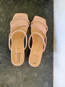 Elegant Nude Strappy Sandals