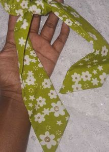 Floral 🌸Print Rubber With Ribbon Combo ✨😍