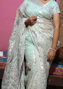 Elegant Net Saree Set