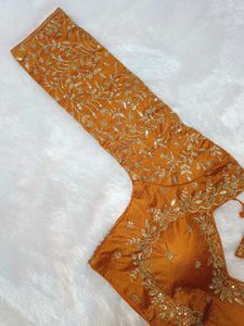 Sabyasachi Mustard Blouse