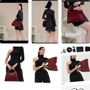 Miraggio Cherry🍒wine Date Crossbody Satchel Bag