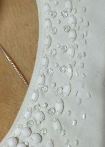 White Beaded Top