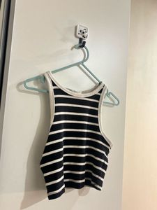 Striped Crop Tank Top