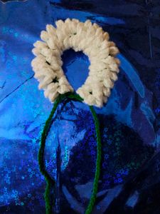 Handmade crochet gajra 🤍🎀