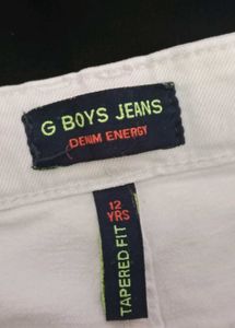 White Slim Fit Jeans