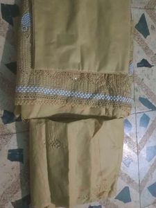 Embroidered dress material