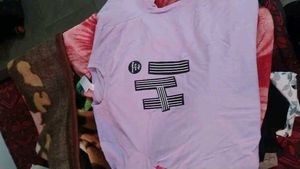 Trendy Lilac Graphic Print T-Shirt