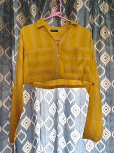 Stripped Crop Shirt K Pop