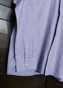 Cantabil Men Purple textured Formal Shirt