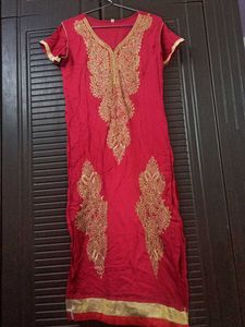 Cotton Sequence Work Kurti