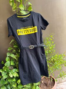 Westside Studiowest Black T shirt Dress