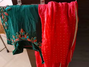 Emerald Green Embroidered Salwar Kameez