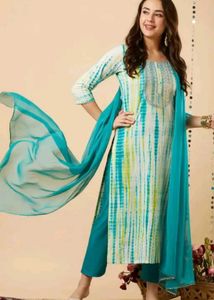 ❤️Green Kurta Set 😍