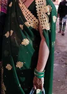 Beautiful Green Colour Saree