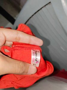 Red Dress with Lace Sleeves