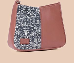 Floral &amp; Brown Shoulder Bag