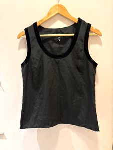 Elegant Velvet Trim  Top